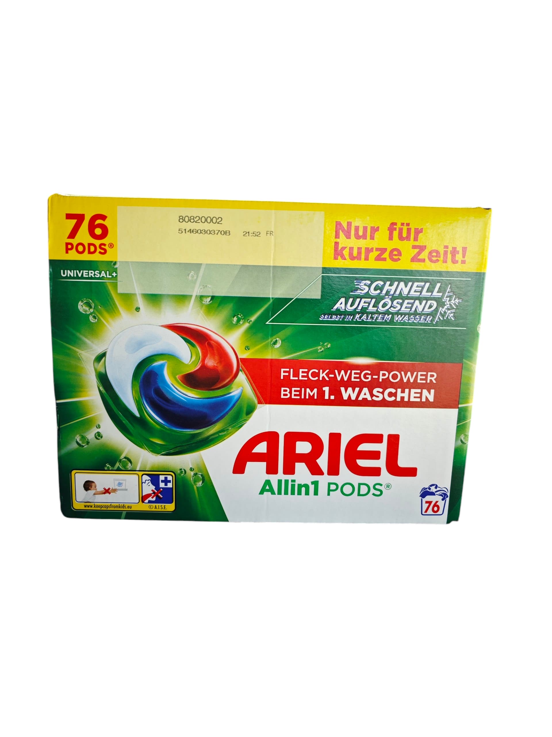 Ariel All-in-1 PODS Universal+ (76 Spălări)