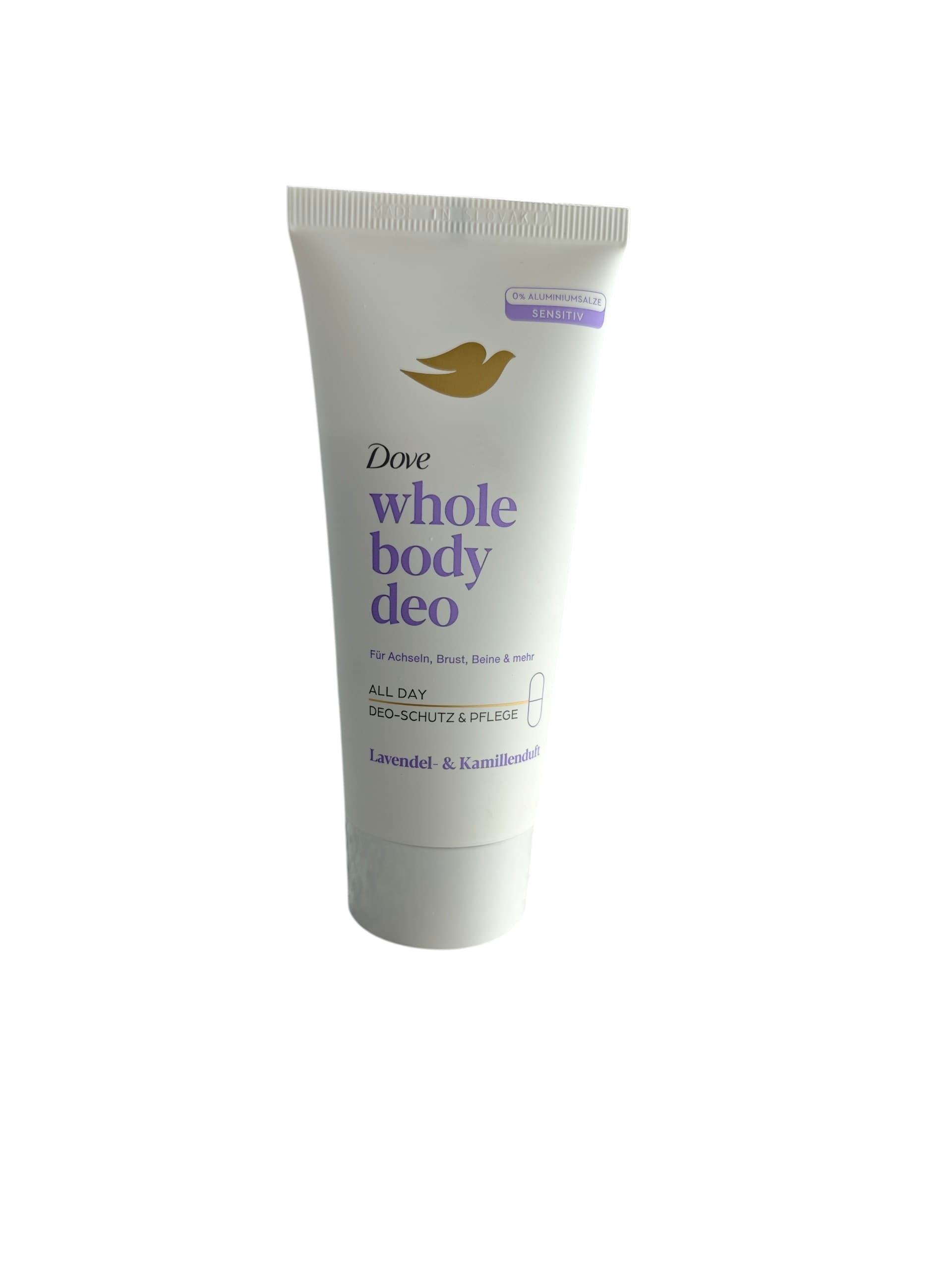 Deodorant Cremă Dove Whole Body Deo Lavender & Chamomile, 75 ml, Sensitiv