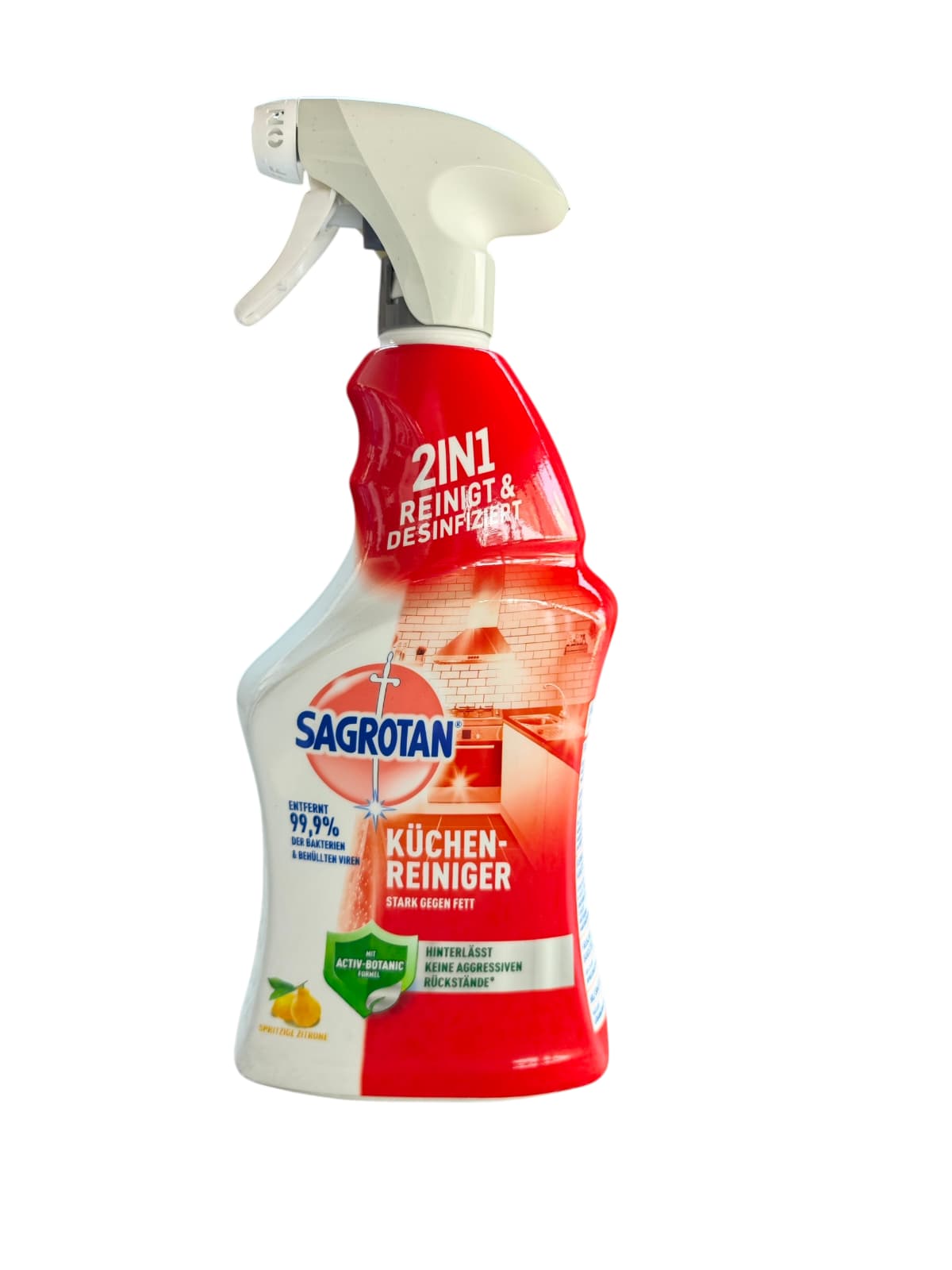 Sagrotan 2in1 Soluție Curățare și Dezinfectare Bucătărie – 750ml